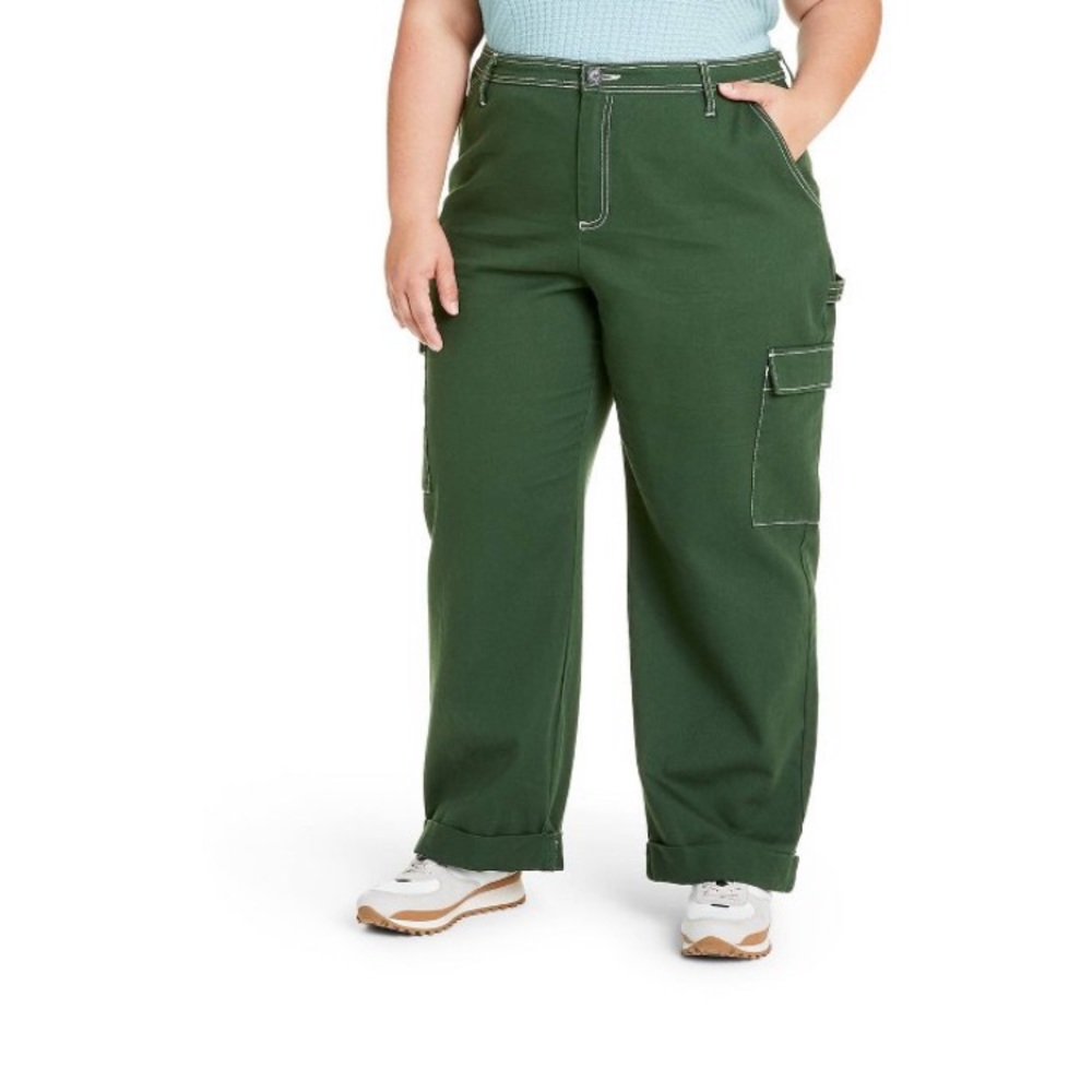 NWT Sandy Liang for Target Mid-Rise Straight Leg Pocket Pants